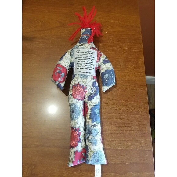 Dammit Doll Stress Funny Gag Gifts Birthday Parody Joke Red White Blue Flowers - Picture 2 of 9